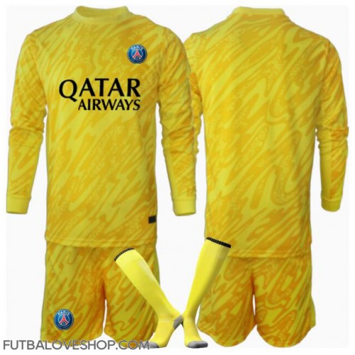 Dres Paris Saint-Germain Brankarsky Tretina pre deti 2024-25 Dlhy Rukáv (+ trenírky)